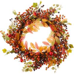 Worth Imports Wreaths Fall Berry Foliage