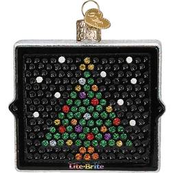 Old World Christmas Hasbro Lite Brite Ornament Figurine