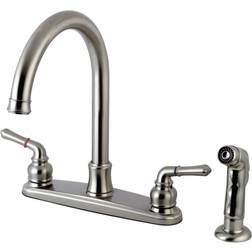 Kingston Brass FB7798NMLSP Naples 8-Inch Centerset Kitchen Faucet Grey