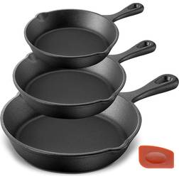 NutriChef NCCI76 Pre-Seasoned Cookware Set