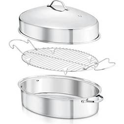 NutriChef Oval Roasting Pan, Roaster