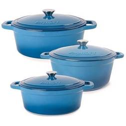 Berghoff Neo 6pc Cast Iron Dutch Oven Cookware Set with lid