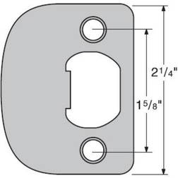 Kwikset Full Round Strike 1 Count Pack of 1 Iron Black