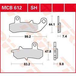 TRW Organic Allround MCB612 Remblokkenset