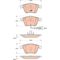 TRW Brake Pad brake COTEC GDB1809