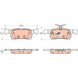 TRW Brake Pad brake COTEC GDB2037