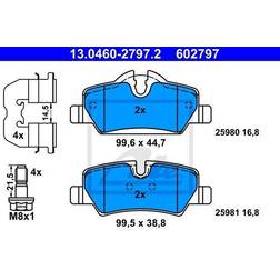 ATE Jeu de Plaquettes de Frein MINI 3/5 Portes Cabriolet