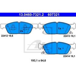 ATE 13.0460-7321.2 Juego De Pastillas De Freno Con Avisador Acístico De Desgaste FORD S-Max Mk2, Galaxy Mk3 MPV