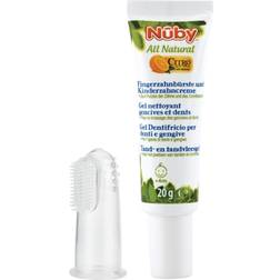 Nuby All Natural Fingerzahnbürste Kinderzahncreme 20g