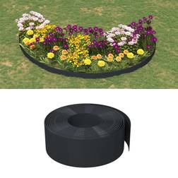 vidaXL Garden Edgings 4 Black