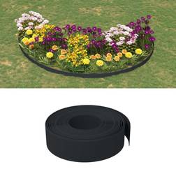 vidaXL Garden Edgings 2 Black