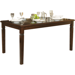 Benjara Rectangular Shape Wooden Dining Table