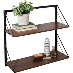 Honey Can Do Multipurpose 2 Tier Floating Wall Shelf