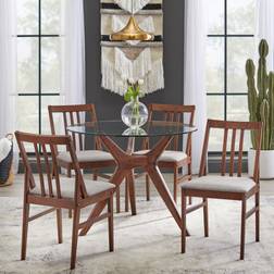 Lifestorey 5pc Trita Round Dining Set 5