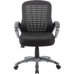 Boss Office Products B6756-BK 38" Ribbed High Back Task Office Chair