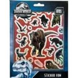 Undercover Jurassic World Sticker Set 8 Sheets Fjernlager, 5-6 dages levering