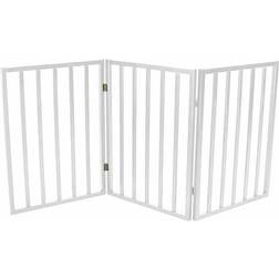 Oypla White Dog Safety Folding Wooden Pet Gate