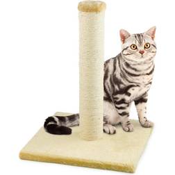 KCT Small Beige Cat Scratching Post Kitten Tree Activity Scratcher Sisal Tower