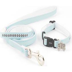 Ancol Deluxe Small Bite Collar and Lead Set for Dogs