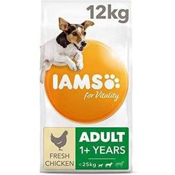 IAMS for Vitality Small/Medium Breed Dry Dog Food with Fresh Chicken, 12