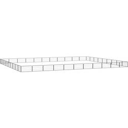vidaXL 40-panels hundegård 100x50 pulverlakeret stål