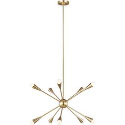 Elstead Lighting Jax ljuskrona Mässing Pendellampa