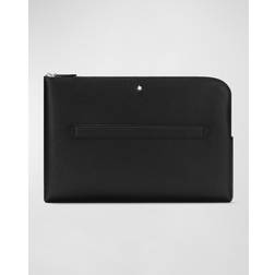 Montblanc Men's Sartorial Leather Laptop Case Black