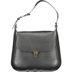 Coccinelle Elegant Leather Shoulder Bag with Turn Lock Closure