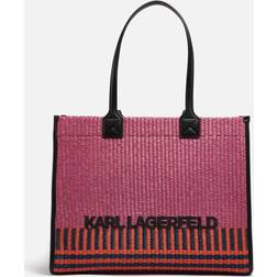 Karl Lagerfeld K/Skuare Large Raffia Tote Bag