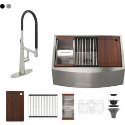 Farmhouse Stainless Steel 30-inch Single Bowl Kitchen Sink