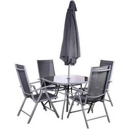 Rio 4 Parasol Patio Dining Set