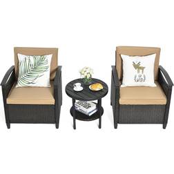 Costway 3PCS Bistro Set