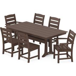 Polywood Lakeside Farmhouse Patio Dining Set