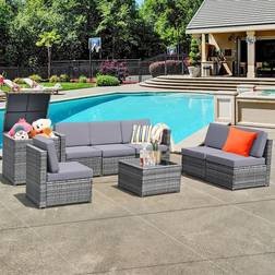 Costway 8 Outdoor Lounge Set