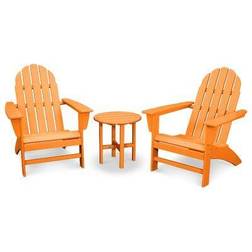 Polywood Classic Adirondack 3 Outdoor Lounge Set