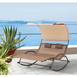 Pellebant Double Chaise Lounge Chair Swing