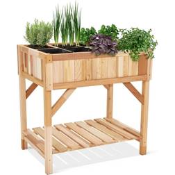 Jumbl Raised Garden Bed, Herb Planter Fresh Flower & More, Red/Coppr