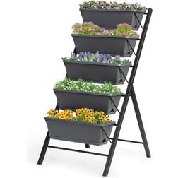 Costway 4 FT Vertical Raised Garden Bed 5-Tier Planter