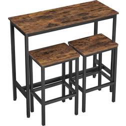 Vasagle Industrial Bar Table with Stools Dining Set