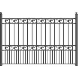 Aleko Yard Garden Steel 8 5 Black Fence Paris Style