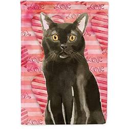 Caroline's Treasures CK3047GF Bombay Cat Love Flag Garden