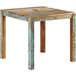 vidaXL 82 x 80 x 76 cm Solid Reclaimed Wood Dining Table
