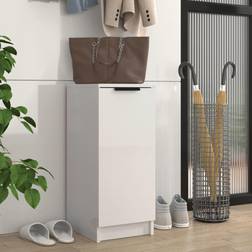 vidaXL Armoire À Chaussure Blanc Brillant 30x35x70 cm Bois d'Ingénierie Range-chaussures