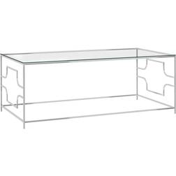 vidaXL 120x60x45 rustfrit Sofabord