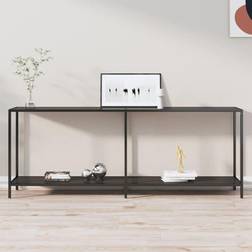 vidaXL Noir 200 x 35 x 75.5 cm Table Console