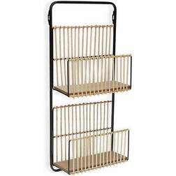 Versa Modern Metal Resin MDF Magazine Rack Book Shelf