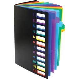 24 Clear Pocket Expanding File Folder