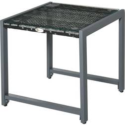 OutSunny Polyrattan Gartentisch