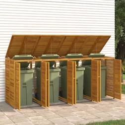 vidaXL Triple Garbage Bin Shed 280 x 89 x 117 cm (Building Area )