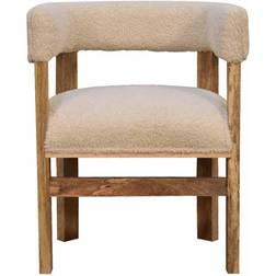 Artisan BouclÃ Cream Lounge Chair